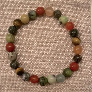 🍁 Natural Stone Multi Colored Bracelet🍁
